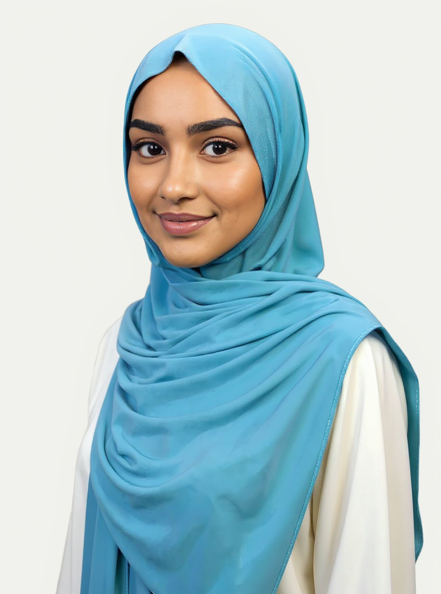Ocean Breeze hijab – stofdetail – Najatique
