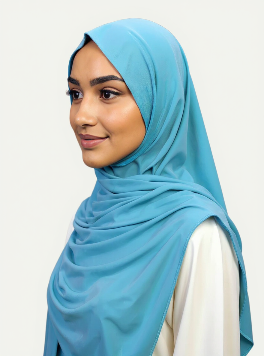 Ocean Breeze hijab – opgevouwen – Najatique