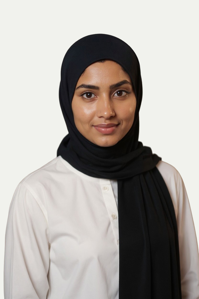 Premium Jersey Hijab – Black Elegance (Zwart Elegant)