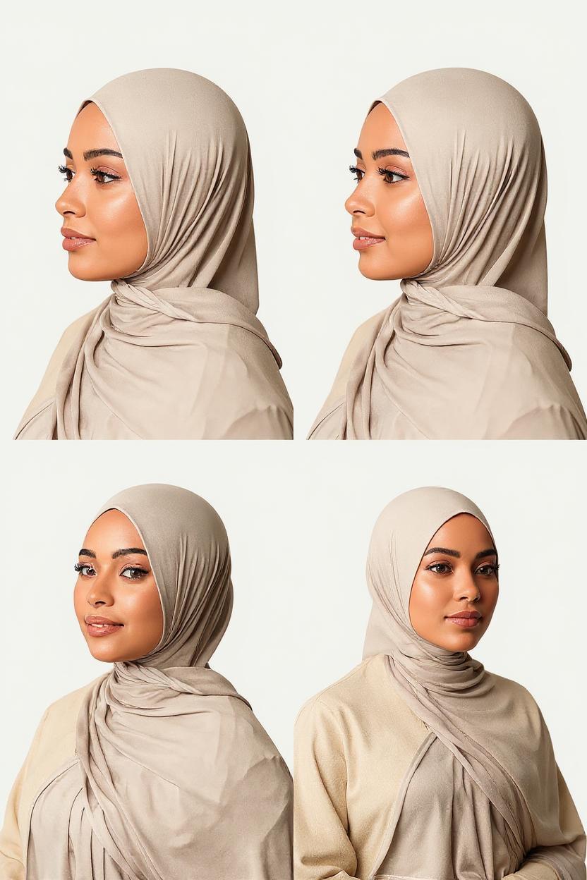 Jersey Hijab – Ash Beige (Desert Ash)