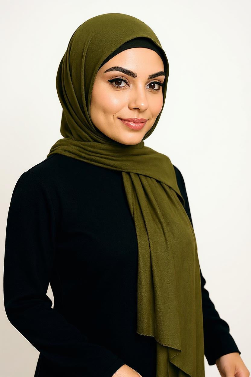 Jersey Hijab – Olijf Groen (Olive Essence)