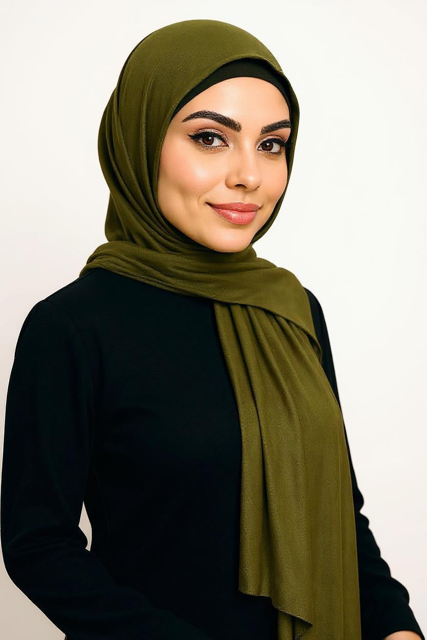 Jersey Hijab – Olijf Groen (Olive Essence)