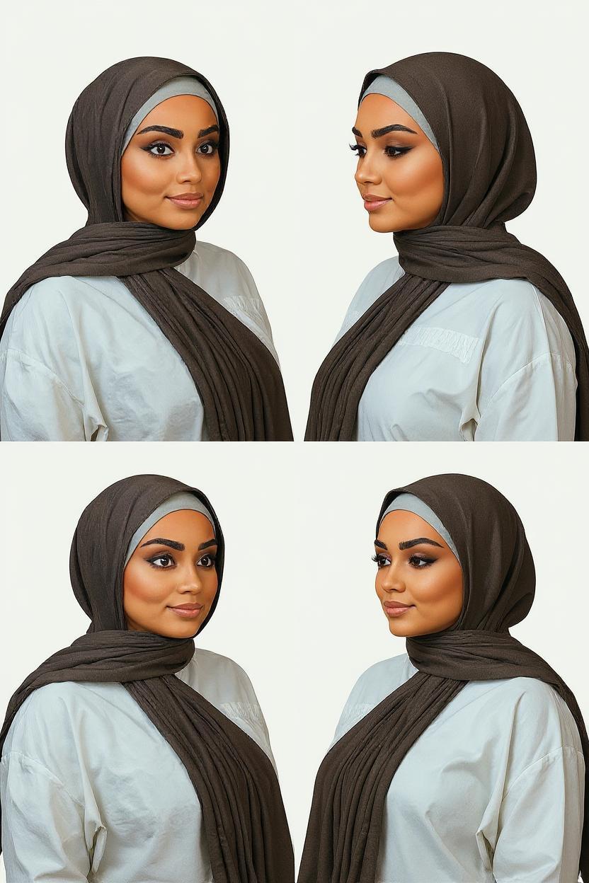 Jersey Hijab – Donker Grijs (Smokey Grey)