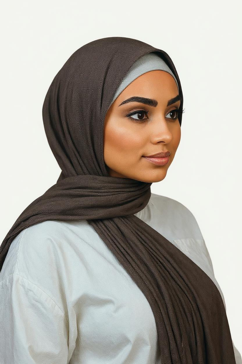 Jersey Hijab – Donker Grijs (Smokey Grey)