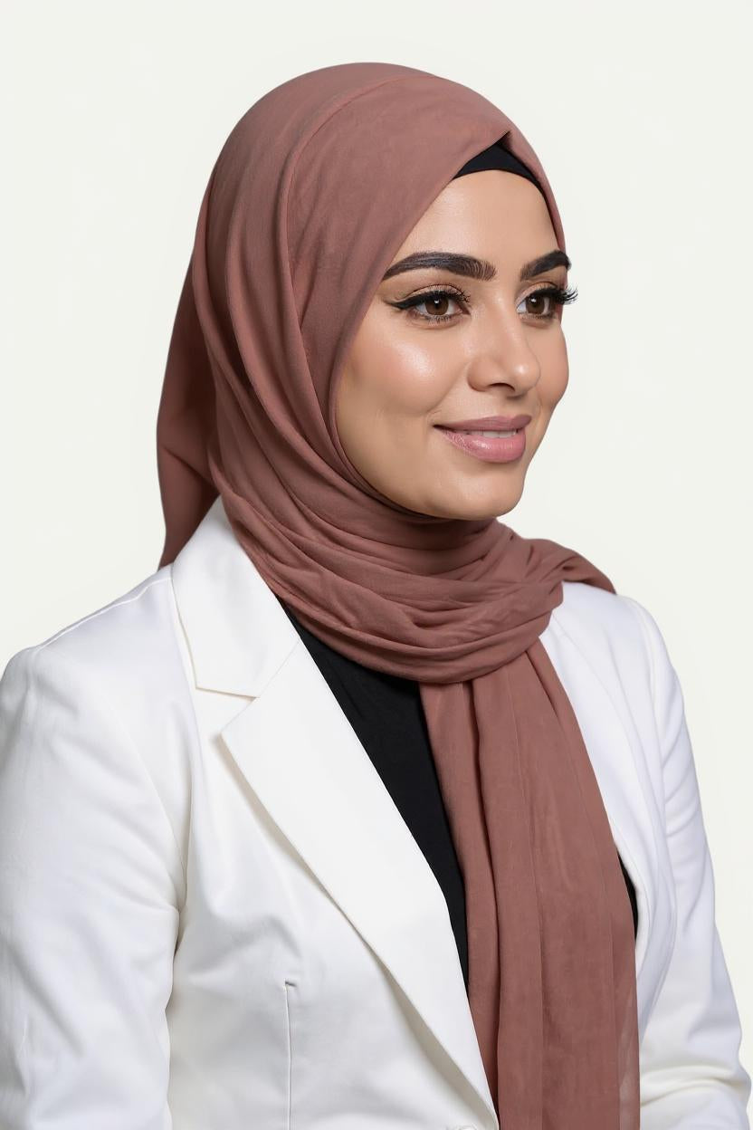 Jersey Hijab – Zacht Taupe (Blush Taupe)