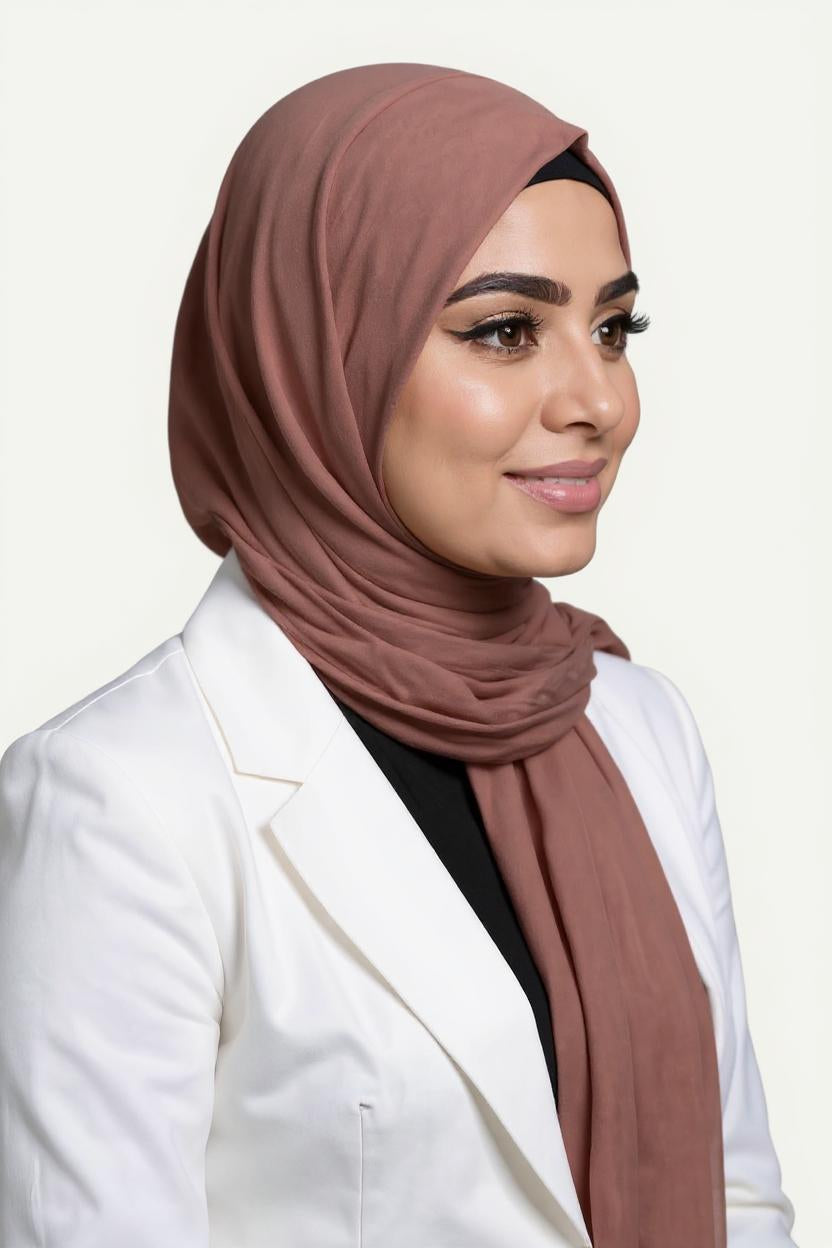Jersey Hijab – Zacht Taupe (Blush Taupe)
