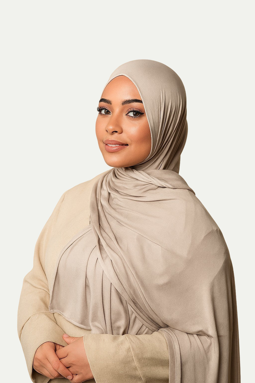 Jersey Hijab – Ash Beige (Desert Ash)