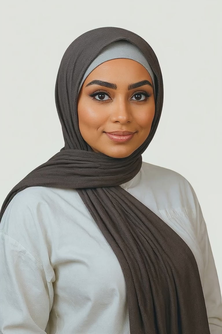 Jersey Hijab – Donker Grijs (Smokey Grey)