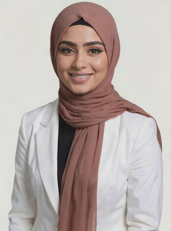Jersey Hijab – Zacht Taupe (Blush Taupe)